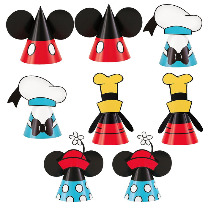 Unique Industries Unique Disney Mickey Mouse Party Hats - 8 ct