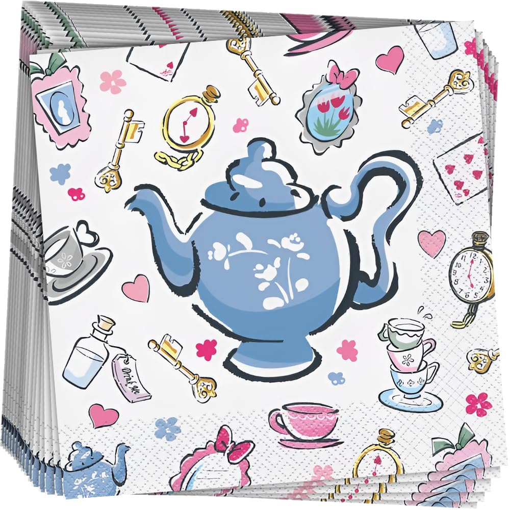 Unique Disposable Napkin, 7" x 7", Multicolor