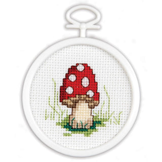 Design Works Crafts Art Craft Kit, 2, Mushroom (18 Count)