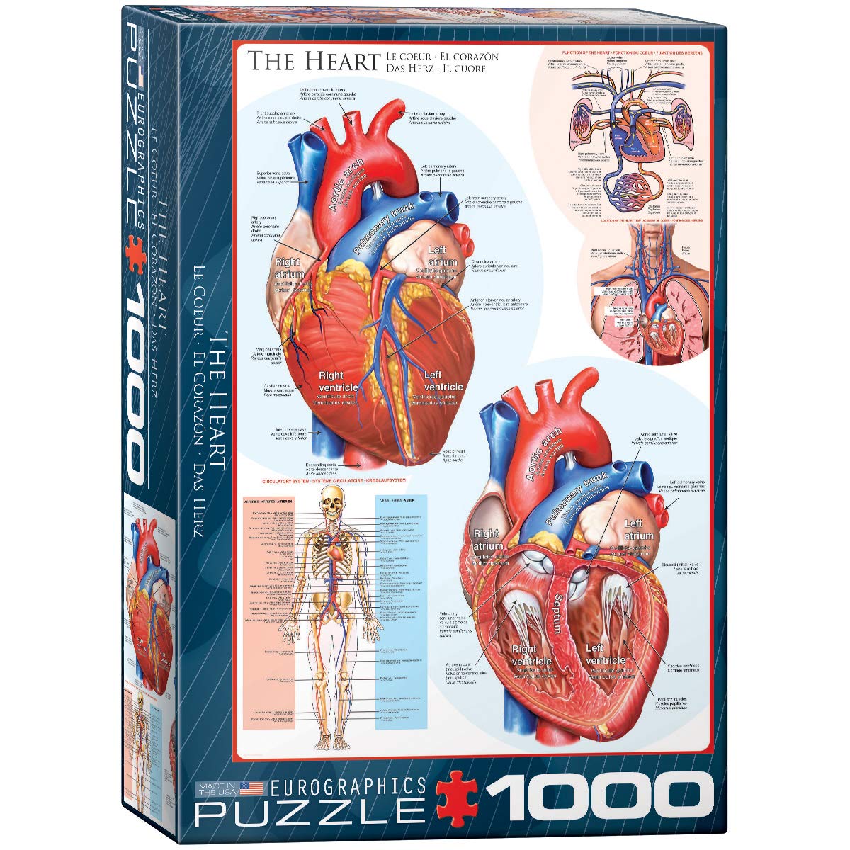 EuroGraphics Puzzles, 1000, Blue