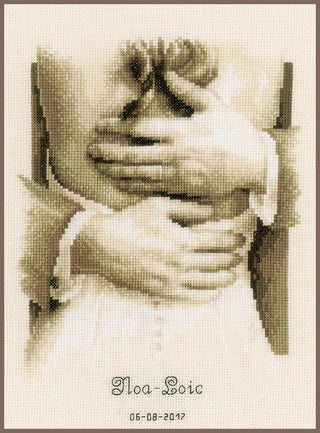 Vervaco Newlyweds On Aida (14 Counted Cross Stitch Kit 8.5"X11.25"