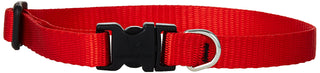 LupinePet Animal Collar, 1/2" by 10"-16" Adjustable Collar, Red