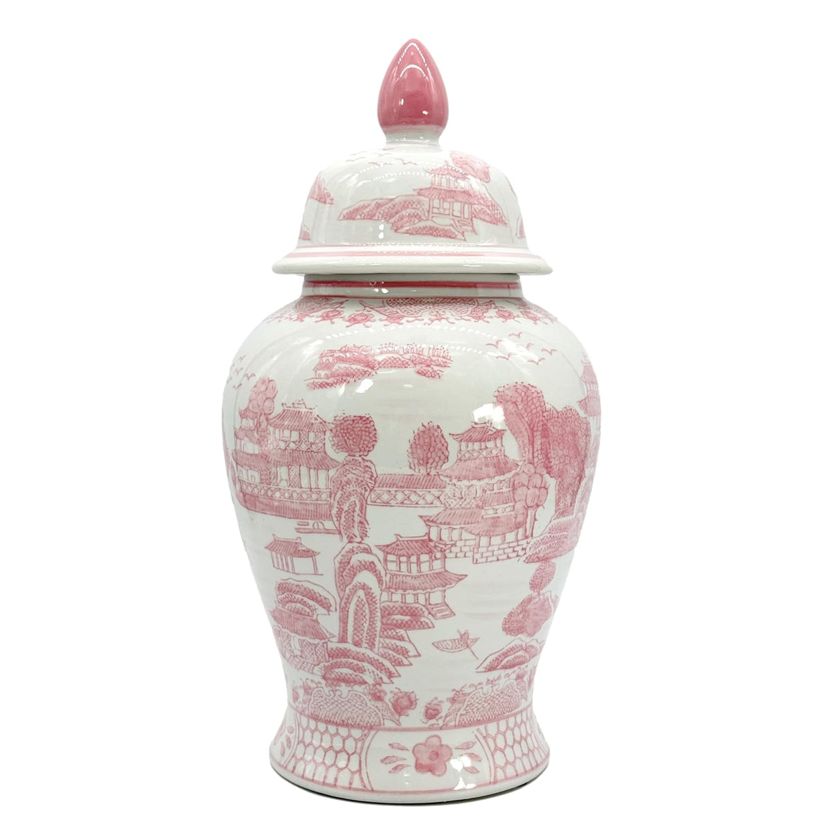 Galt International Jar, 135.3 Ounces, Pink & White