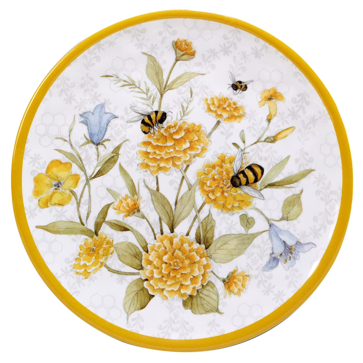 Certified International Bee Sweet Melamine Salad Plate, 9-inch Diameter