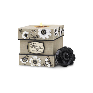 Pavilion Gift Company Candle Holder, 5-Inch, Black