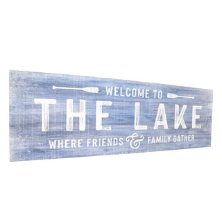 P. Graham Dunn Decorative Signage, 36" W x 12" H, Welcome To The Lake
