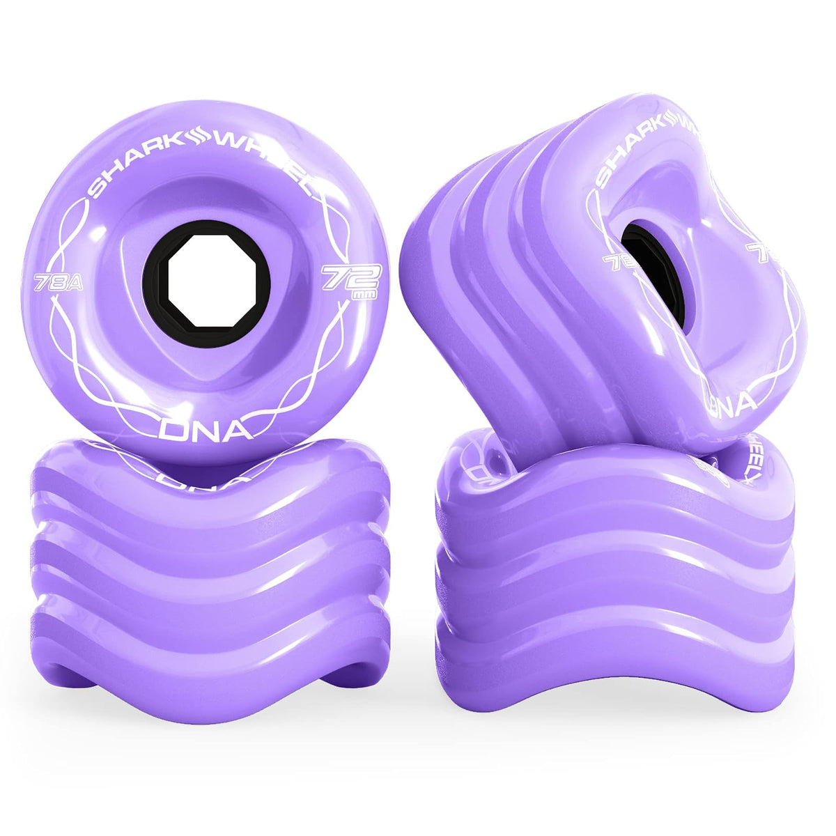 Shark Wheel Outdoor Recreation Product, 72mm, Purple