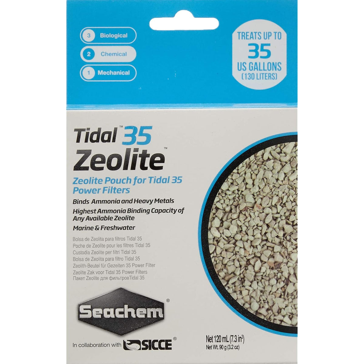 Seachem Aquarium Pond Water Treatment, 120 ML, gray