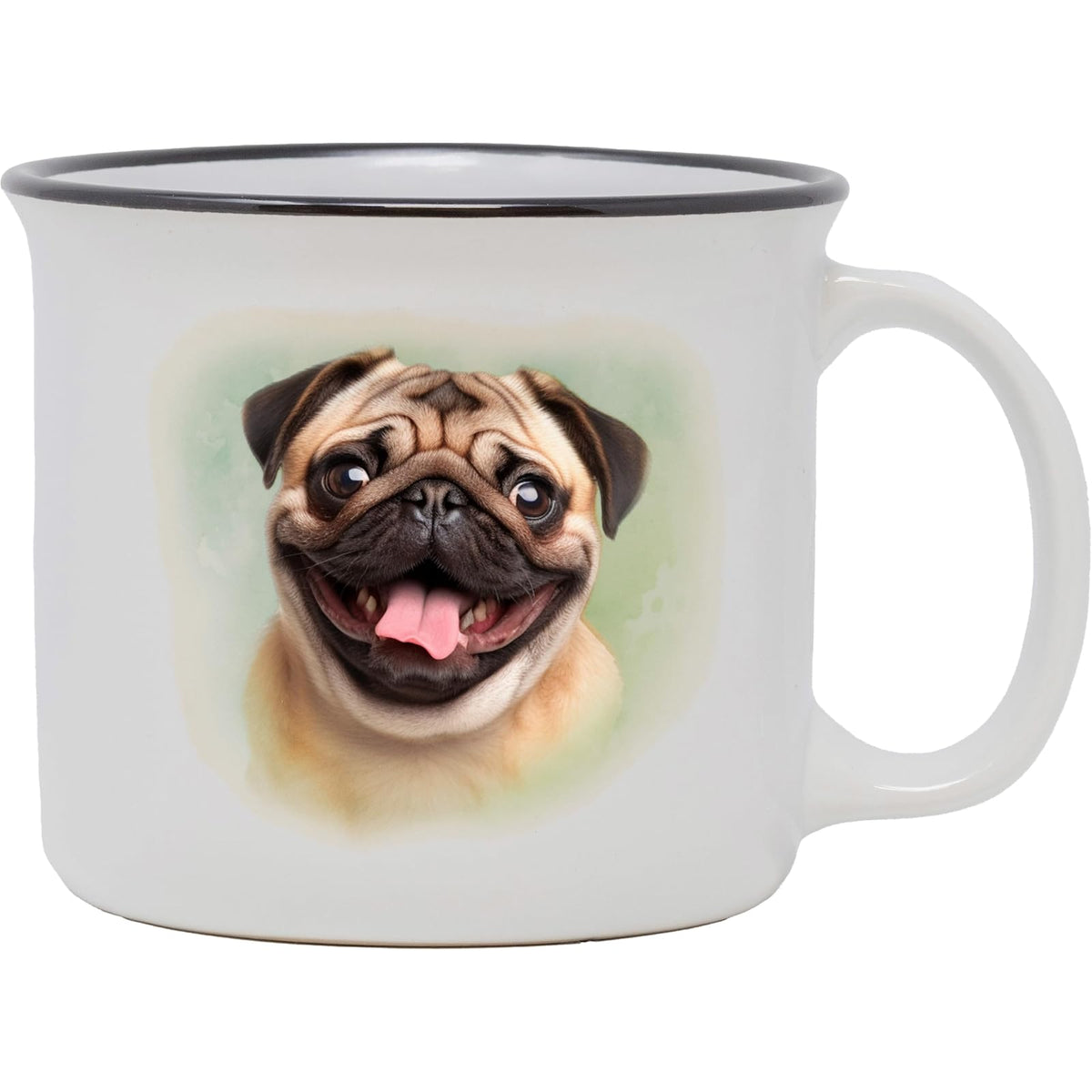 Spoontiques Drinking Cup, 14 Ounces, Pug