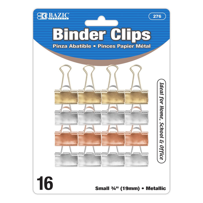 BAZIC PRODUCTS Paper Clip Clamp, Small Metallic