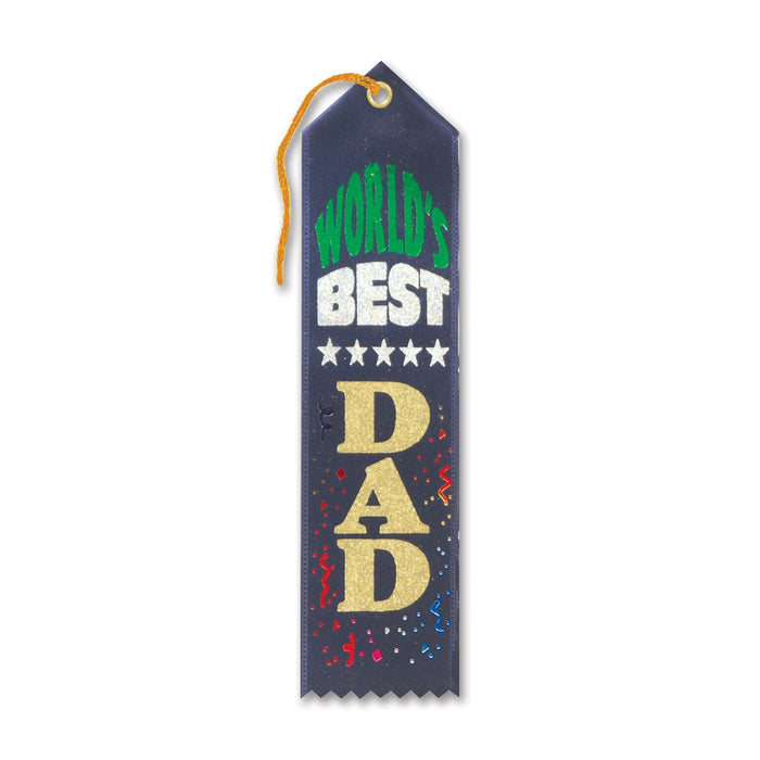 Beistle Decorative Ribbon Trim, 2" x 8", Blue
