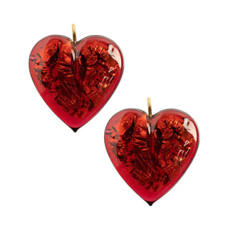 John Bead Charm, 26mm, Red