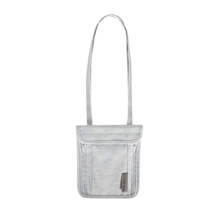 Travelon Neck Pouch, Undergarment Passport Holder, Gray