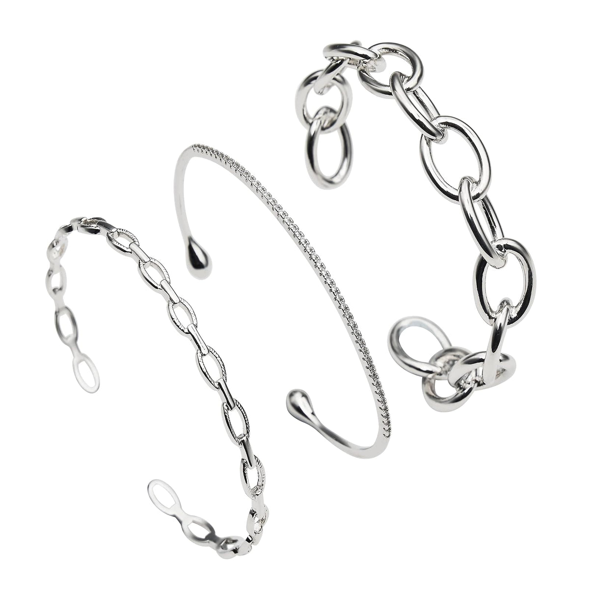 Maya J Bracelet, 6 inches, White