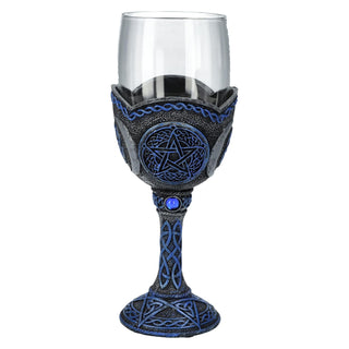 Pacific Giftware Drinking Cup, 8.5 Ounces, Clear/Blue