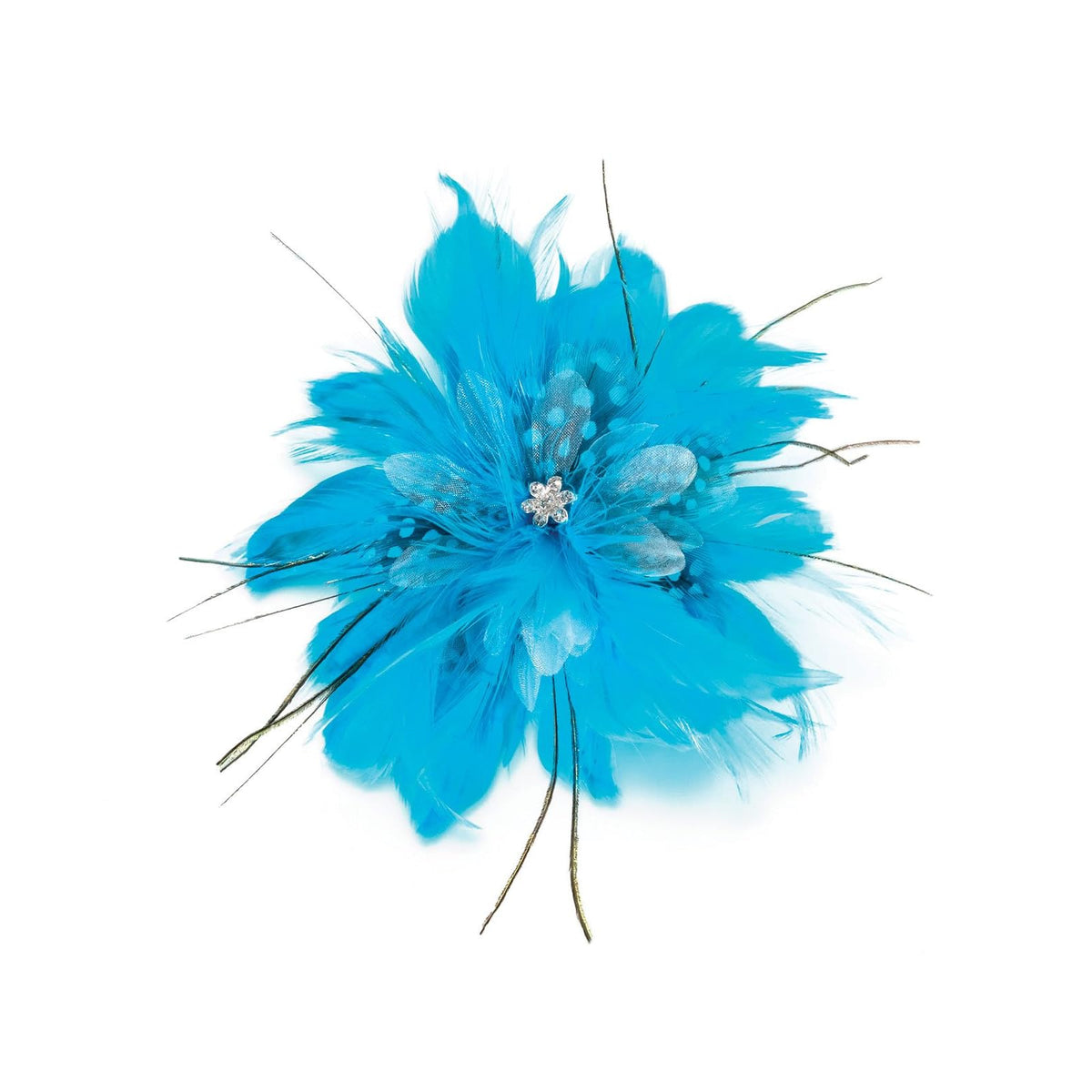 Lillian Rose Hair Clip, 1 Count (Pack of 1), Aqua