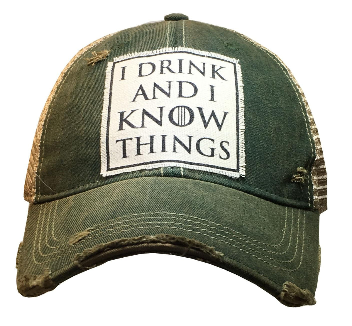 VINTAGE LIFE Hat, I Drink and I Know Things (Green), Baseball