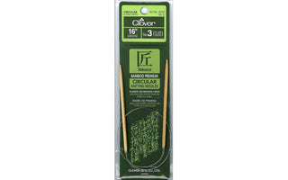 Comfy Hour 16 Inch Size 3 Circular Knitting Needles, Bamboo