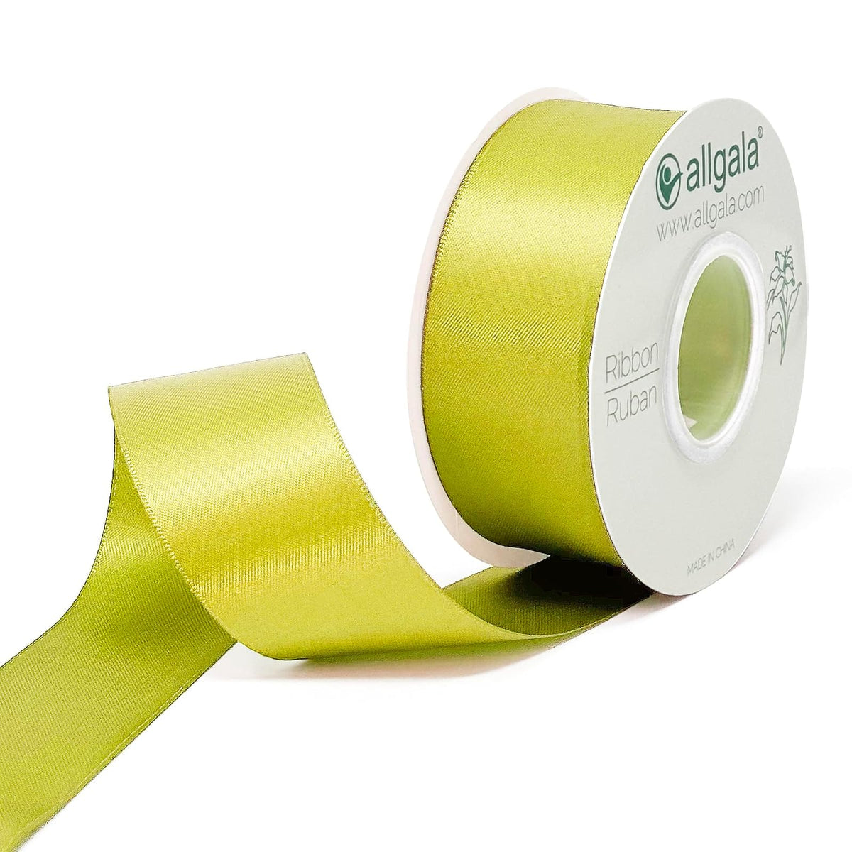 allgala Decorative Ribbon Trim, 1.5"x25 yd, Gold