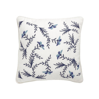 Mud Pie Pillow, 18 x 18-Inch, Blue