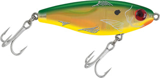 MirrOLure Fishing Hook, 3 1/8in 9/16oz, Bay Green/Yel/Gld