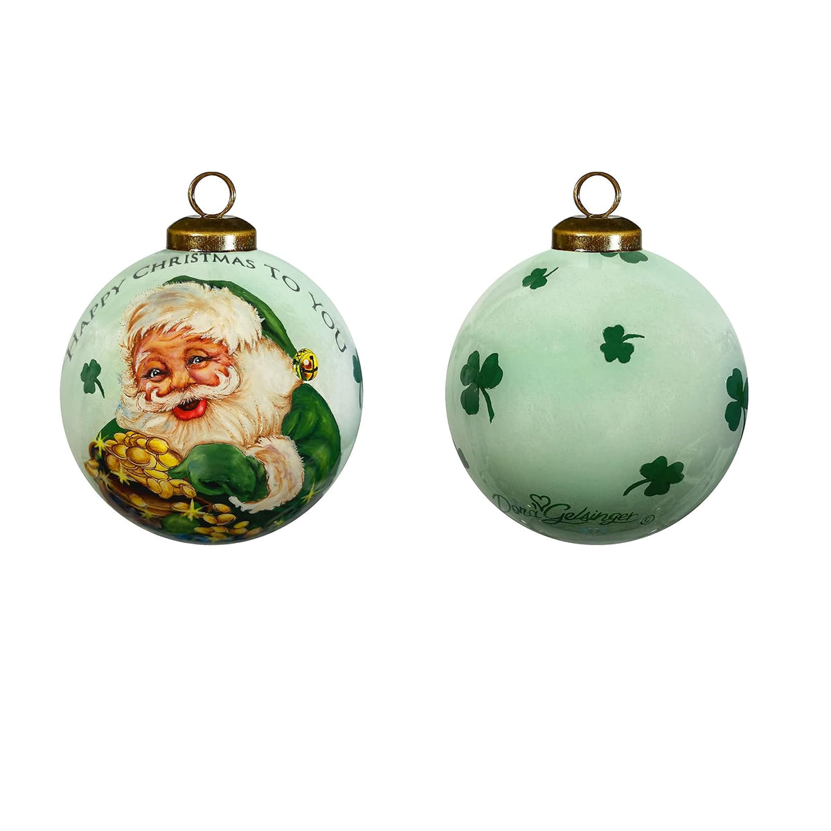 Inner Beauty Hanging Ornament, Green, Antique