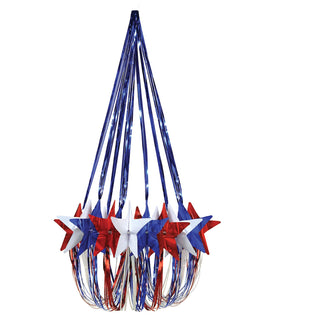 Beistle, Red/White/Blue Star Chandelier, 35"