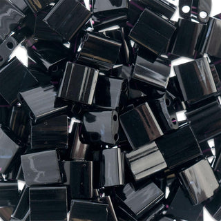 John Bead Craft Bead, 5x5mm, Black Opaque