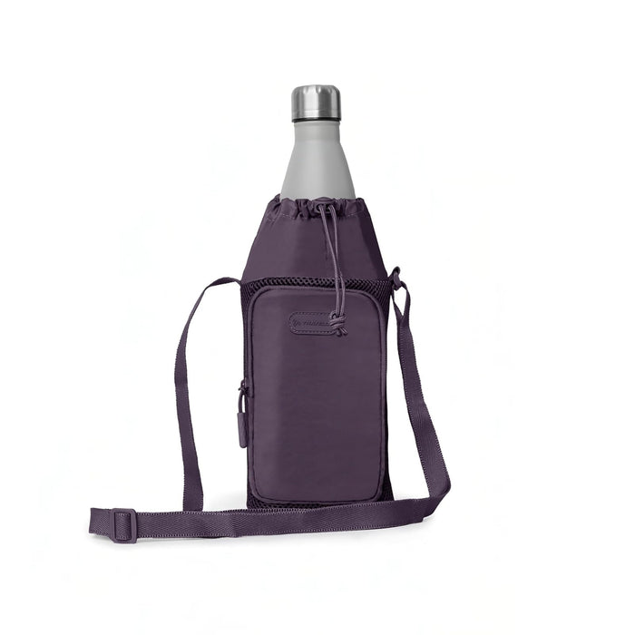 Travelon Pi Gogo Insulated Water Bottle Tote, BlackBerry