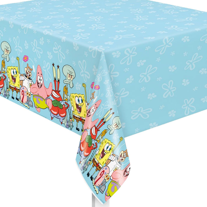 Unique Industries SpongeBob SquarePants Rectangular Plastic Tablecover - 1 Pc