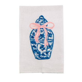 Mud Pie Towel, 21" x 14", Blue Jinger Jar