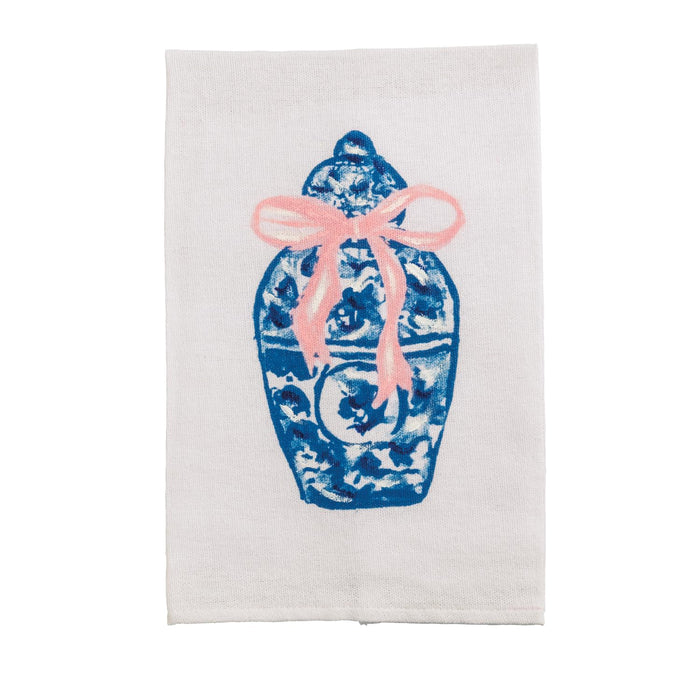 Mud Pie Towel, 21" x 14", Blue Jinger Jar