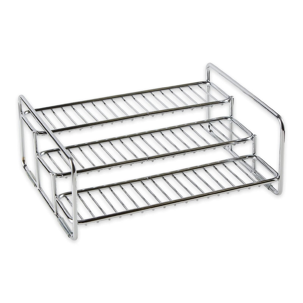 RSVP International Spice Rack - Chromed Steel (Chrome) (4.25"h x 11"w x 8.75"d)