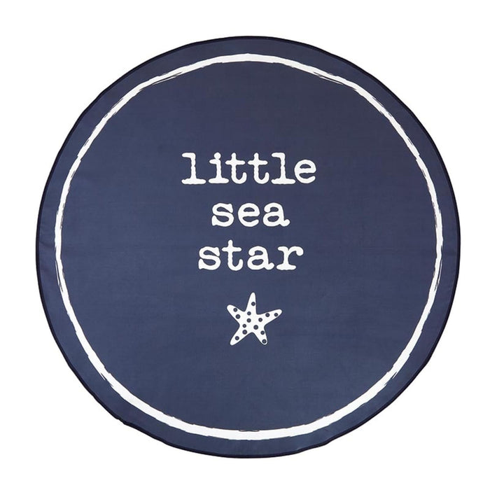 Stephan Baby Towel, 42-Inch Diameter, Navy - Little Sea Star