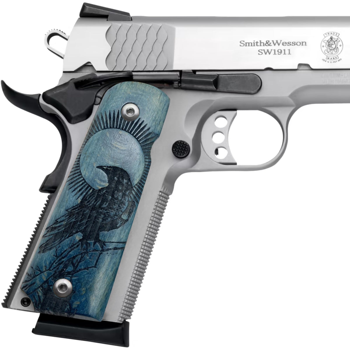 Zib Grips Gun Grip, MULTI, Blue Raven
