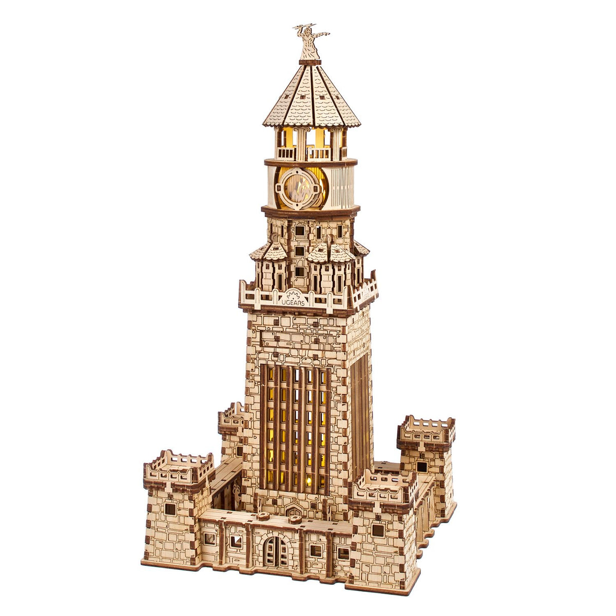 Ugears Puzzles, 12.2 Inch, Brown