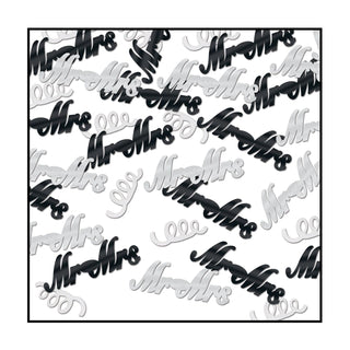 Beistle Confetti, 0.5 Ounce (Pack of 1), Black/Silver