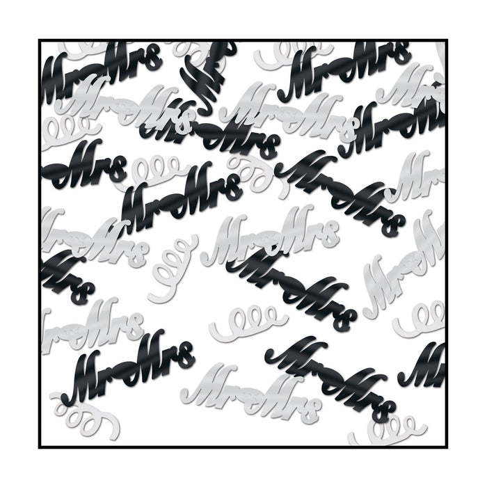 Beistle Confetti, 0.5 Ounce (Pack of 1), Black/Silver