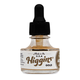 Higgins Liquid Ink, 0.2 fl oz, Gold Acrylic Artist Ink