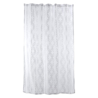 DII Curtain, 72"W x 72"L (Pack of 1), Lattice White