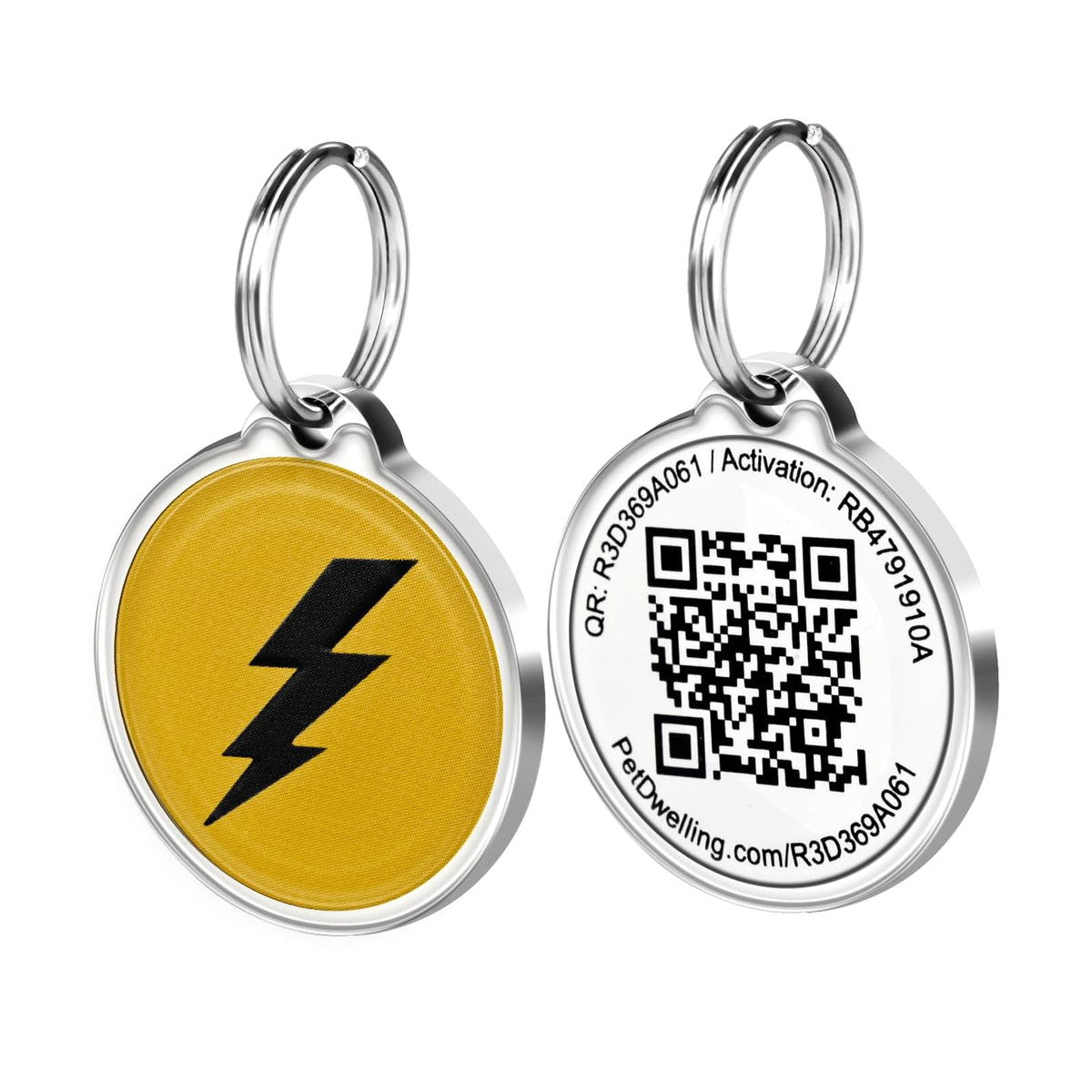 Pet Dwelling Label, 29mm diameter 1.5mm, Em-bolt