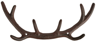 Esschert Design DB76 Rustic Cast Iron Antler Hooks