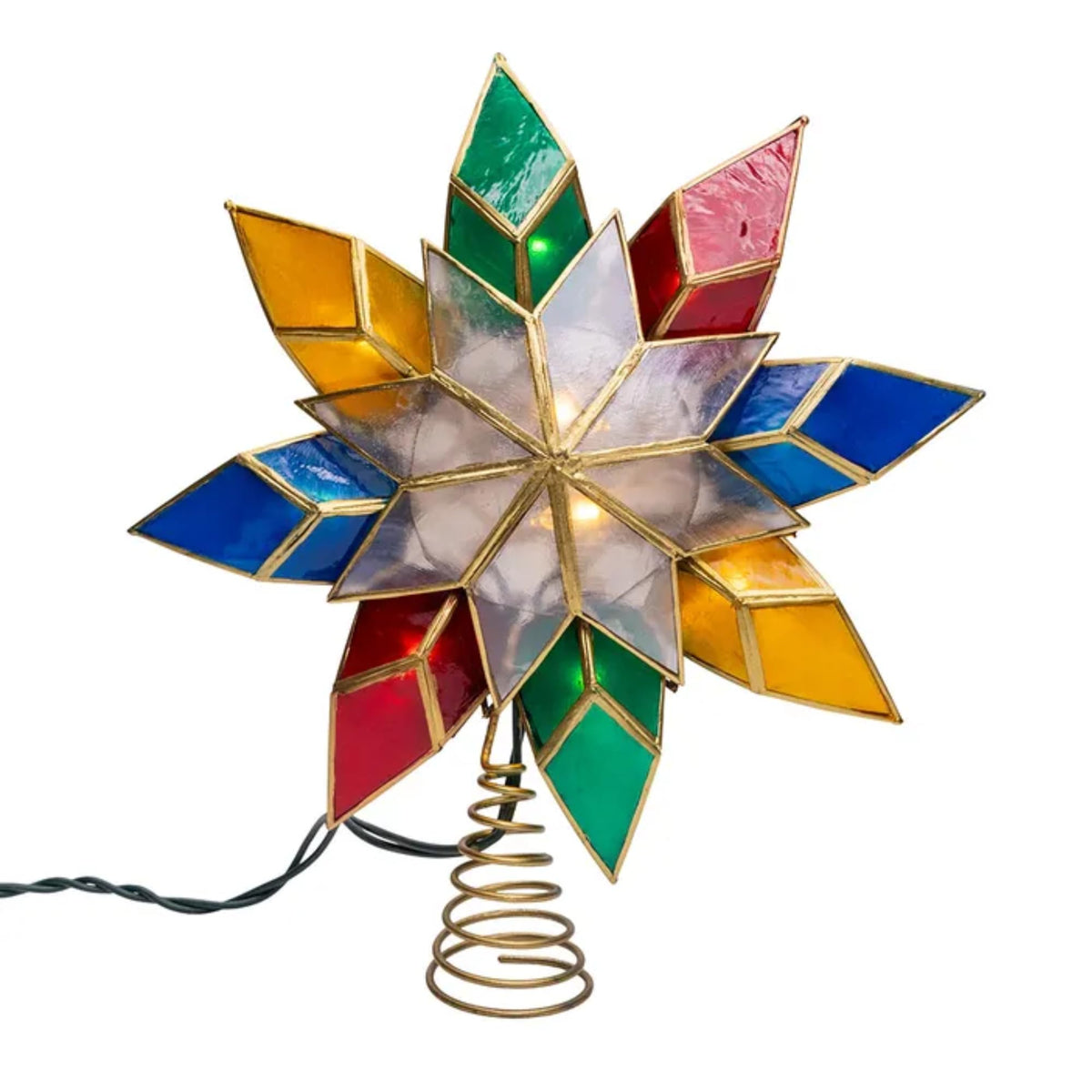 Kurt S. Adler Tree Topper, 8.5" L X 2.3" W X 9.25"H, Gold