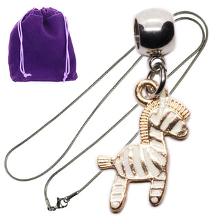 Dave The Bunny Necklace, Medium, Silver
