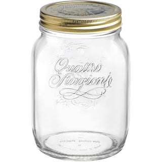 Bormioli Rocco Food Storage Container, 67.625 oz., Clear