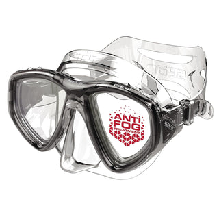 SEAC Dive Mask, One Size, Black/Transparent