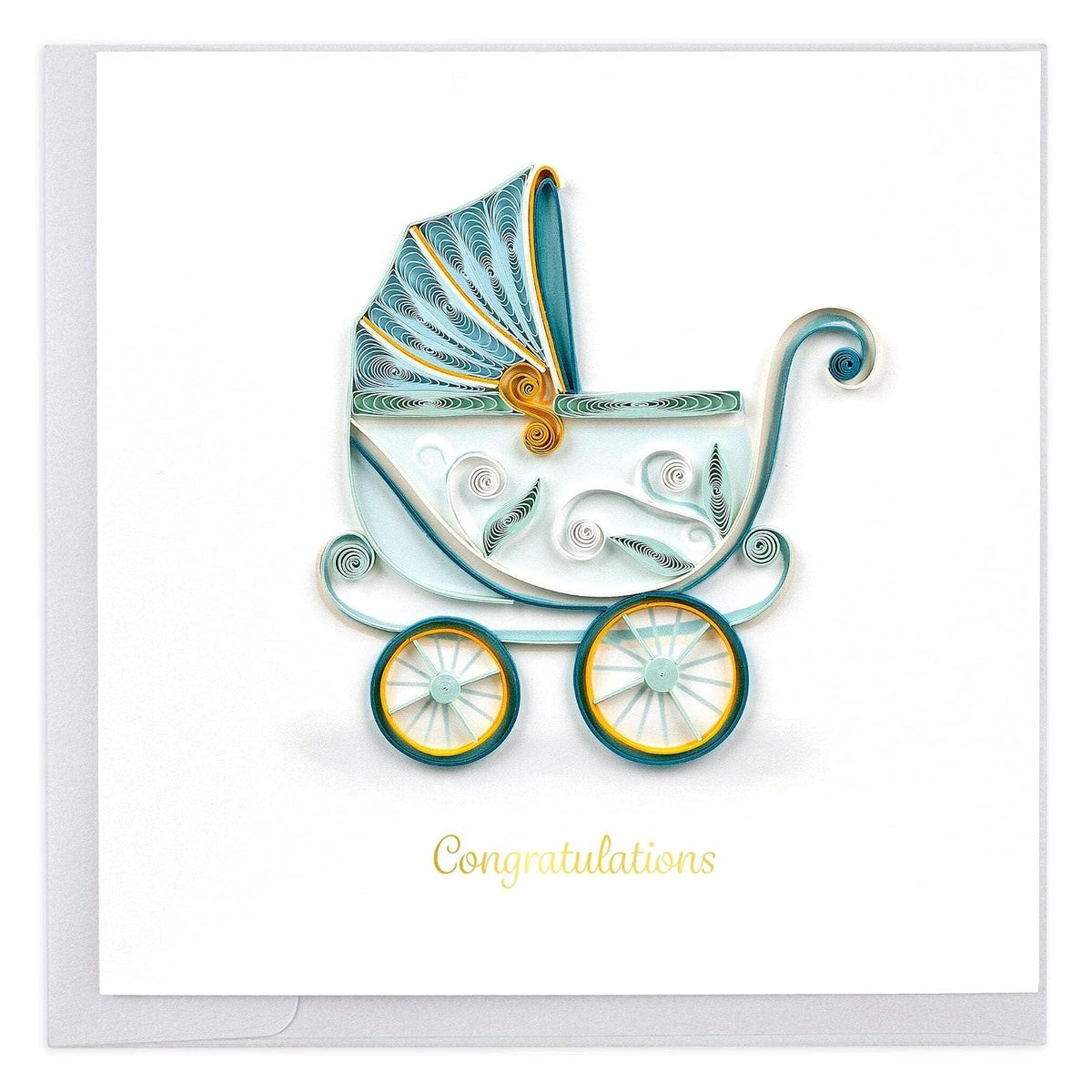 Quilling Card Greeting Card, 6 in. x 6 in., Multi
