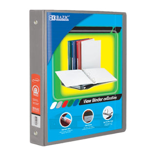 BAZIC PRODUCTS Storage Binder, Grey