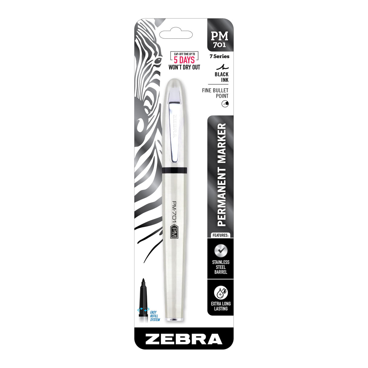 Zebra Pen Marking Pen, 1 Count (Pack of 1), Black