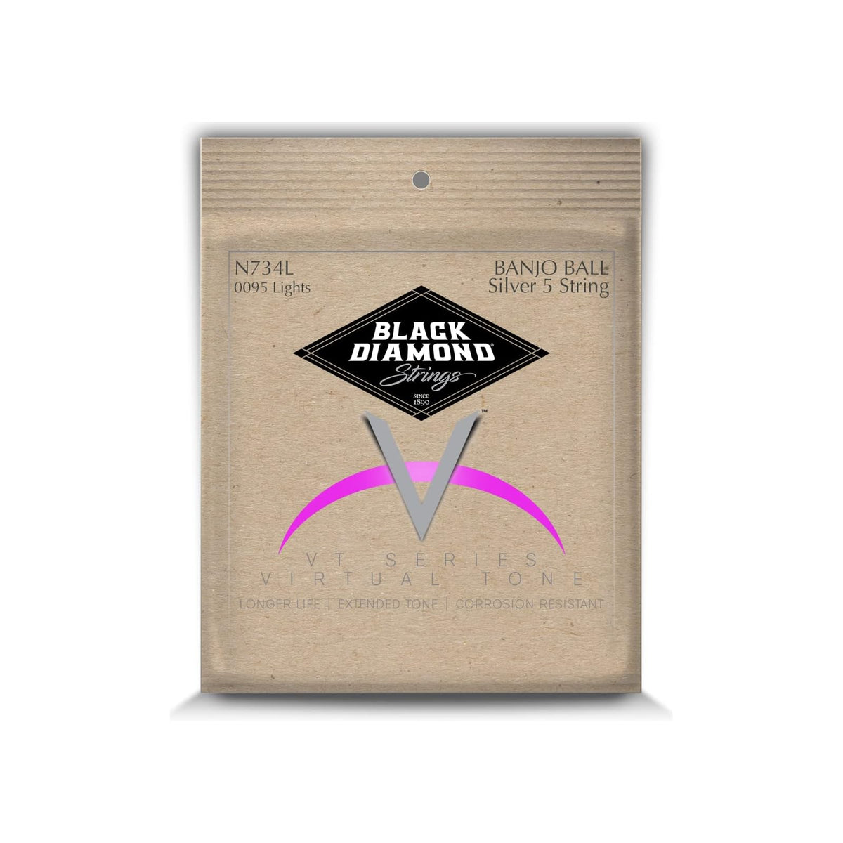 Black Diamond Musical Instrument String, Silver